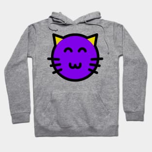 Cute Little Kitten Cat Purple Hoodie